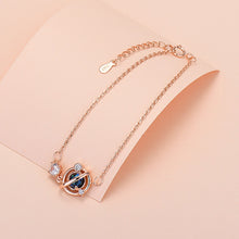 Carregar imagem no visualizador da galeria, Pulseira de pingente da sorte de prata esterlina 925 para mulheres, corrente, pulseiras redondas, moda, luxo, qualidade, joias.
