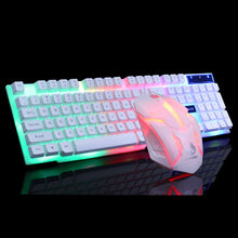 Carregar imagem no visualizador da galeria, Teclado e mouse para jogos com fio USB PC arco-íris colorido
